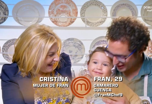Fran, his wife and son Cayetano