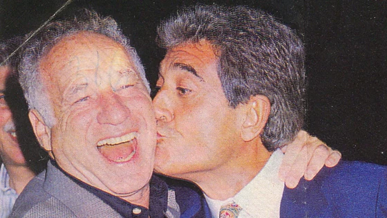 Andres Pajares and Mel Brooks