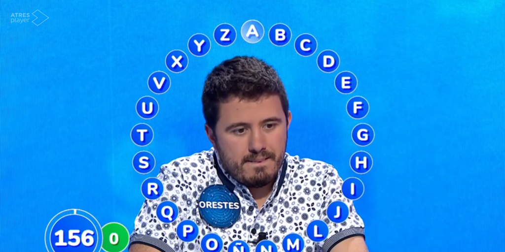 Orestes alcanza otro asombroso hito en 'Pasapalabra' y cumple con un