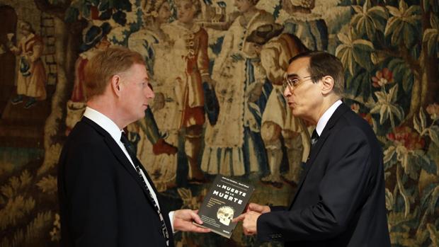 José Luis Cordeiro y David Wood durante la presentación de su nuevo libro «La muerte de la muerte»