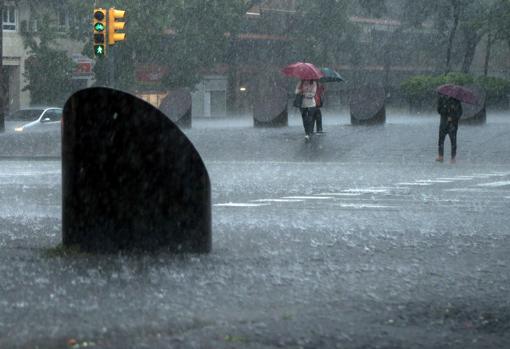 Lluvias en Barcelona