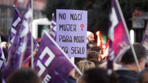 Imagen de archivo de una manifestación contra la violencia de género