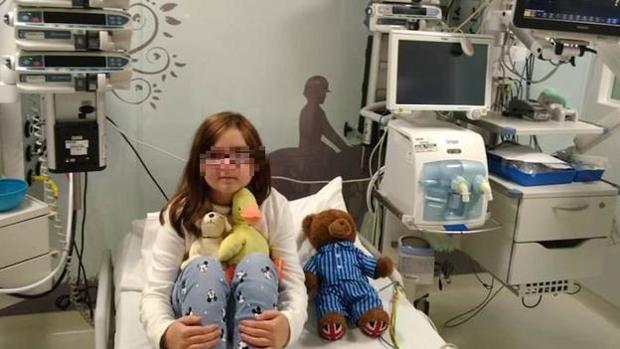Paloma Fakoa en el hospital