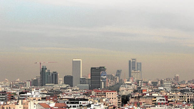 Boina de contaminación sobre Madrid