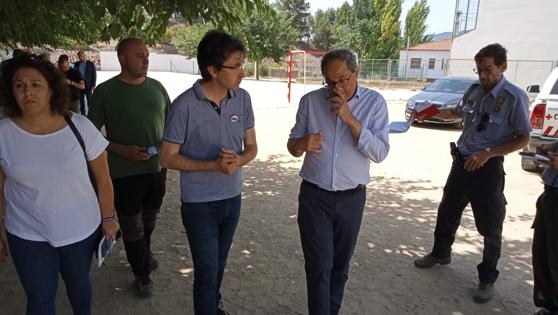 Torra, durante su visita