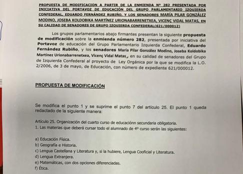 More Madrid proposal to introduce Ethics in 4th of ESO