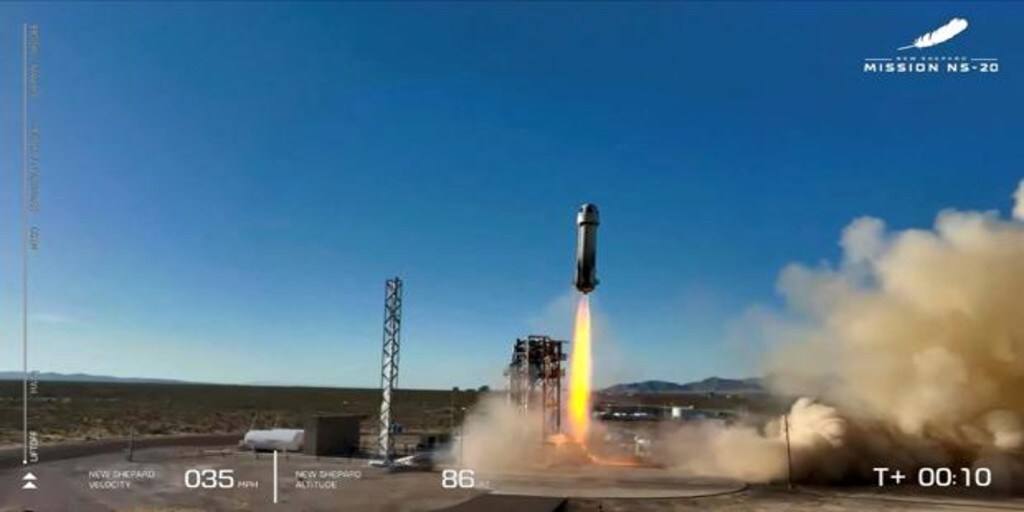 Jeff Bezos successfully launches his fourth rocket with space tourists