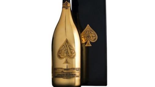 Botella de Armand de Brignac Brut Gold Midas