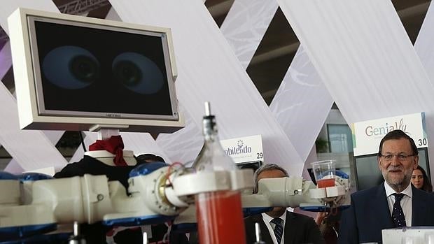 Mariano Rajoy, presidente del Gobierno, durante la inauguración de Ficod