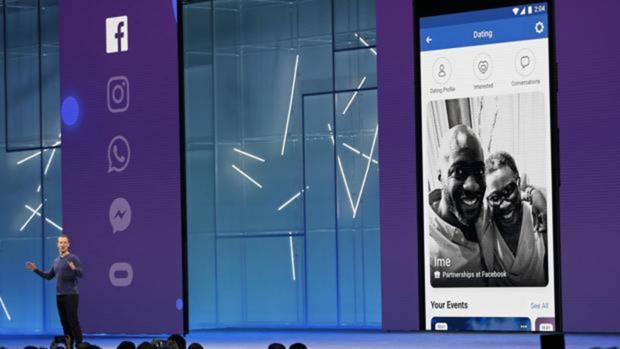 Mark Zuckerberg, fundador de Facebook, durante una presentación