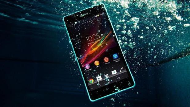 Detalle de un movil de Sony