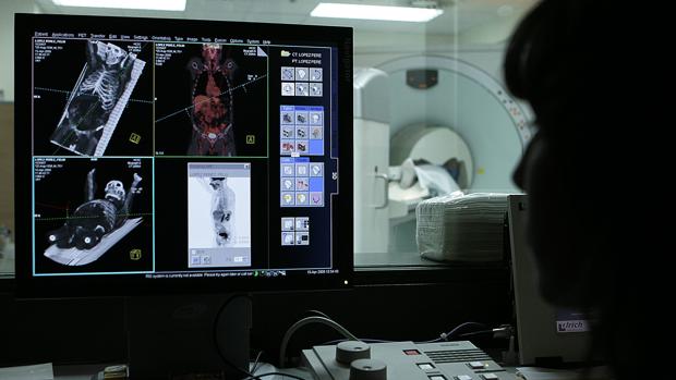 Imagen de archivo de una prueba PET-TAC en un hospital
