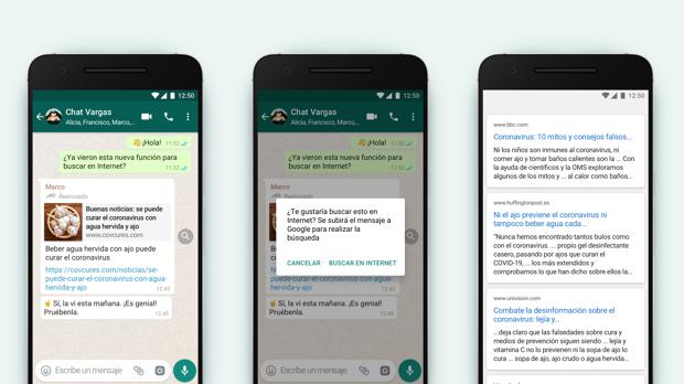 WhatsApp lanza una función para combatir los bulos dentro de la aplicación