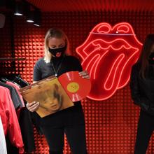 A corner of the first Rolling Stones store