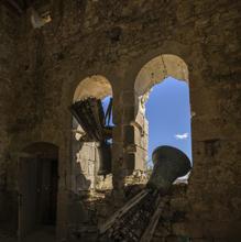 Campanario de la iglesia de San Lorenzo Mártir, en Fuenteodra