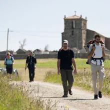 Pilgrims on the Camino Lebaniego