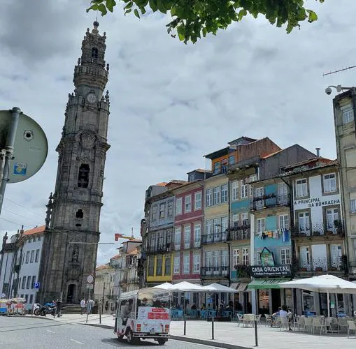 The Clérigos tower, in Porto.