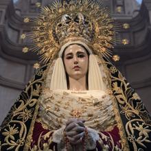 Detalle de la Virgen de la Soledad Coronada